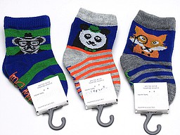 Anti slip socks with animals