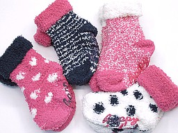 Soft anti slip baby socks with various patterns