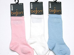 Baby knee high socks in plain colors