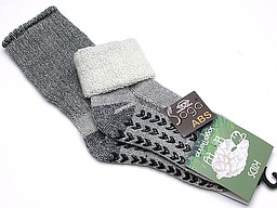 Kid's home socks merino wool antislip sole