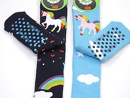 Thick abs socks for children with unicorns