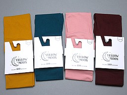 100 denier in ochre, sea green, old pink, burgundy 100 denier in ochre, sea green, old pink, burgundy