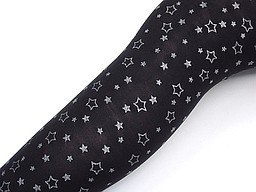 Black kid's pantyhose with lurex stars