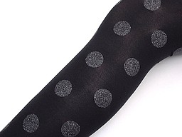 Black pantyhose for children with lurex dots