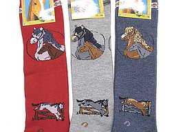 Long kid's kneehighs with horses