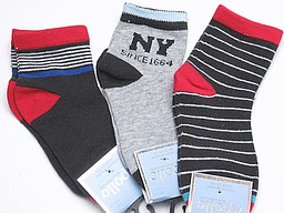 Short kids socks new york and stripes