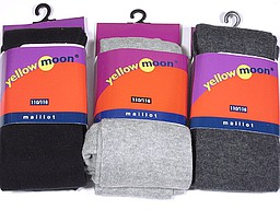 Yellow moon plain tights in black and grey Yellow moon plain tights in black and grey