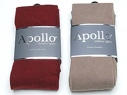 Cotton kids tights in bordeaux red or beige Cotton kids tights in bordeaux red or beige