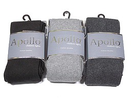 Plain kids tights in black, grey, and antracite Plain kids tights in black, grey, and antracite