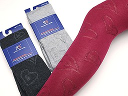 Kid's tights with embroidered ajour hearts Kid's tights with embroidered ajour hearts