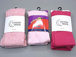 Yellow moon plain tights in pink tones Yellow moon plain tights in pink tones