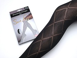 Pantyhose in 40 denier with diamond pattern Pantyhose in 40 denier with diamond pattern