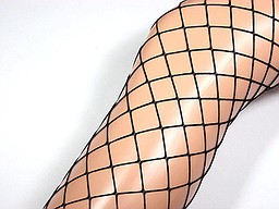 Black fishnet panty with big mesh