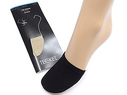 Cotton toe covers in black and nature Cotton toe covers in black and nature