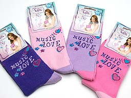 Disney kid's socks from the tv series violetta