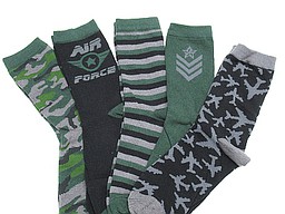 Cheaper socks with airforce prints