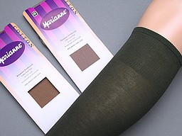 Thin cotton kneehighs in skin colors and army green Thin cotton kneehighs in skin colors and army green