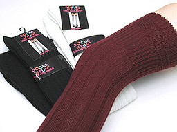 Overknees with rib pattern and fantasy cuff Overknees with rib pattern and fantasy cuff