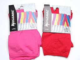 100 denier leggings in fuchsia and red