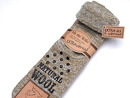 Beige anti slip socks for men with wool Beige anti slip socks for men with wool