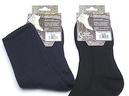 Merino woolen home socks in navy and black