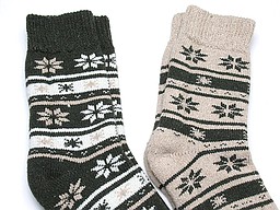 Men's thermo home socks with ice chrystals as print Men's thermo home socks with ice chrystals as print