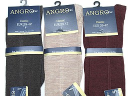 Plain angro knee highs for men with wool