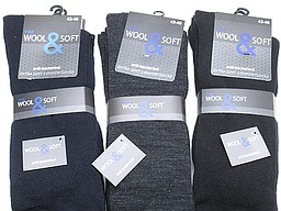 Woolen men's knee highs anti bacterial