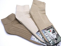 Ultrasox biker socks with terry cushioned sole in beige Ultrasox biker socks with terry cushioned sole in beige