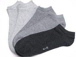 Men's classic sneakersocks in grey shades Men's classic sneakersocks in grey shades