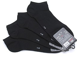 Black sneakersocks for men in a big size