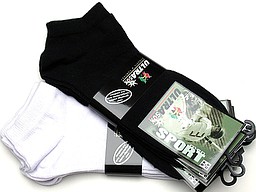 Black or white ultrasox men's ankle socks