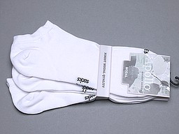 White low sneaker socks for men with modal