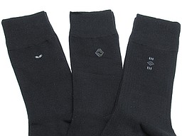 Big sized men's socks black with small prints