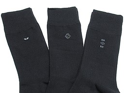 Big sized men's socks in black with small prints Big sized men's socks in black with small prints