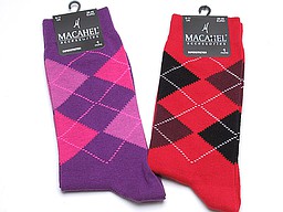Macahel men's socks with argyles