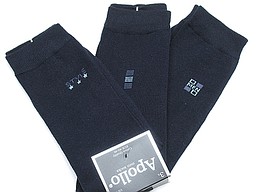 Patterned men socks without seam from apollo in navy