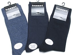 Plain mens socks basset in blue tones Plain mens socks basset in blue tones