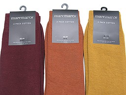 Marcmarcs men sock in burgundy, terra, and ochre Marcmarcs men sock in burgundy, terra, and ochre