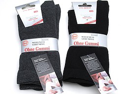 Extra wide men's socks in cotton without toe seam Extra wide men's socks in cotton without toe seam