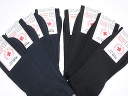 Men's health socks in navy and black