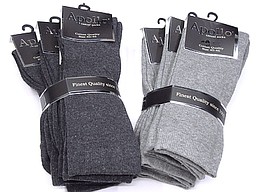 Cushioned men's sock in grey tones