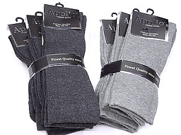 Cushioned men's sock in grey tones Cushioned men's sock in grey tones
