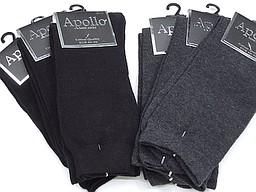 Seamless men's socks in black and antracite