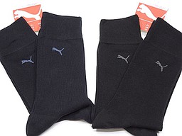Thin puma dress socks in sets of two pair Thin puma dress socks in sets of two pair