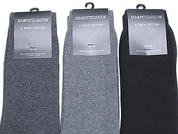 Marcmarcs men sock in sets of two grey or black Marcmarcs men sock in sets of two grey or black