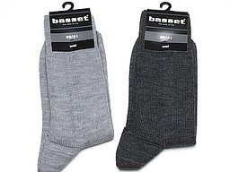 Woolen men's sock from basset, also in big sizes