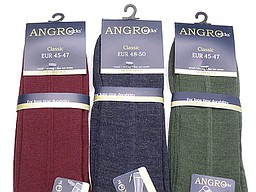 Angro woolen men's sock in burgundy, jeans, and green Angro woolen men's sock in burgundy, jeans, and green