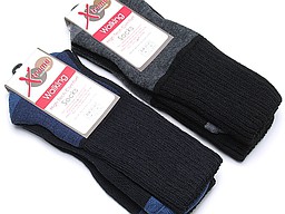 Walking sock for men in navy and black