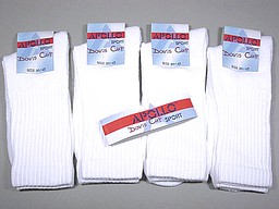Sports sock for men plain white